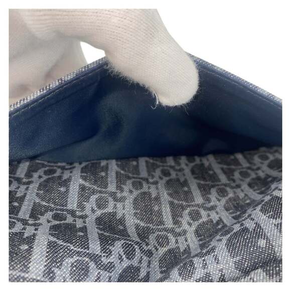 CHRISTIAN DIOR Black Canvas Trotter Shoulder Bag - Picture 7 of 8